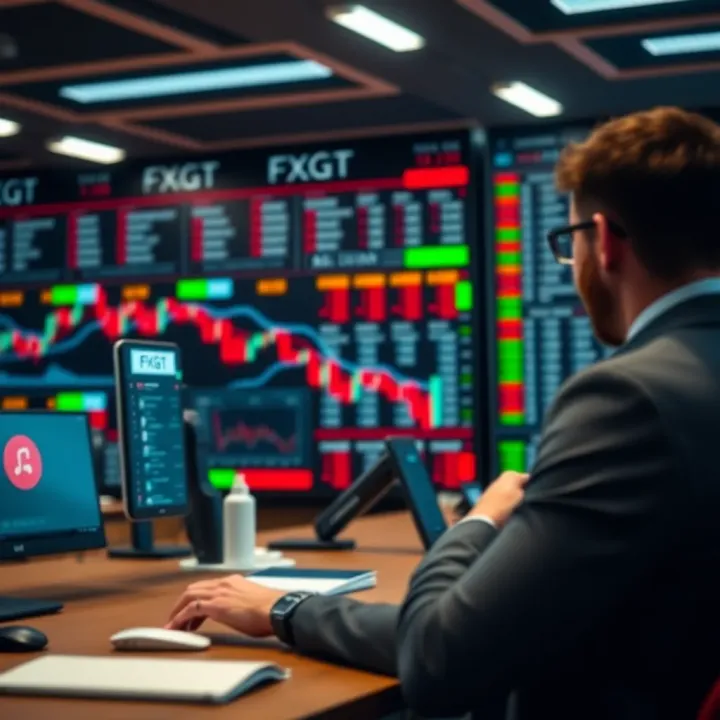 Variety of account options and features available on FXGT trading platform