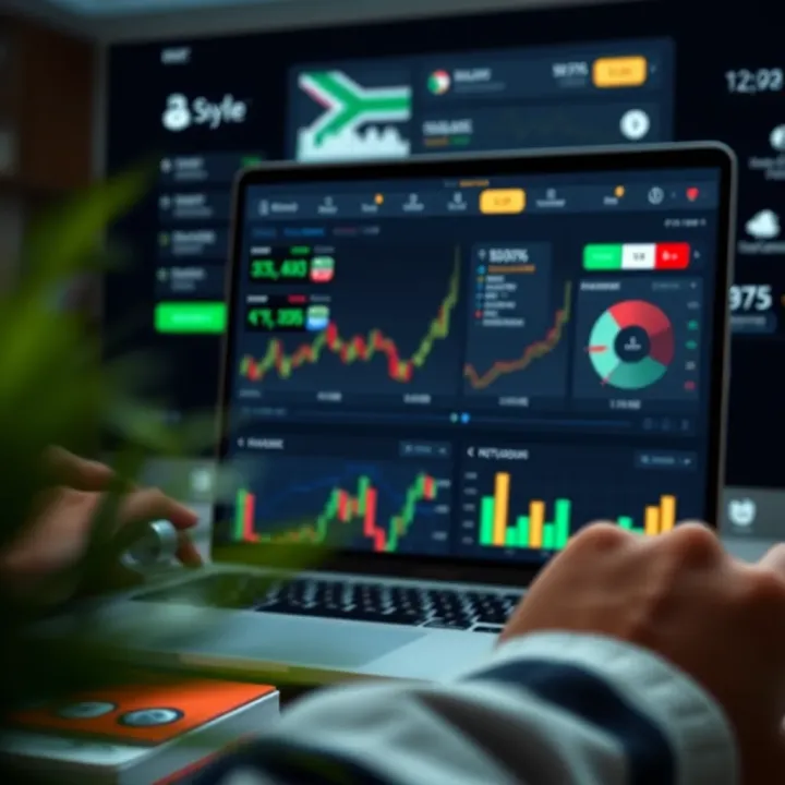 Secure Online Trading on EasyEquities Platform Secure online trading platform interface showing account dashboard