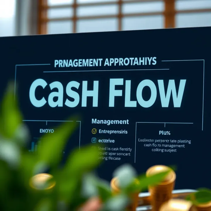 Visual Representation of Cash Flow Management Approaches Graphic illustrating cash flow management techniques and financial planning