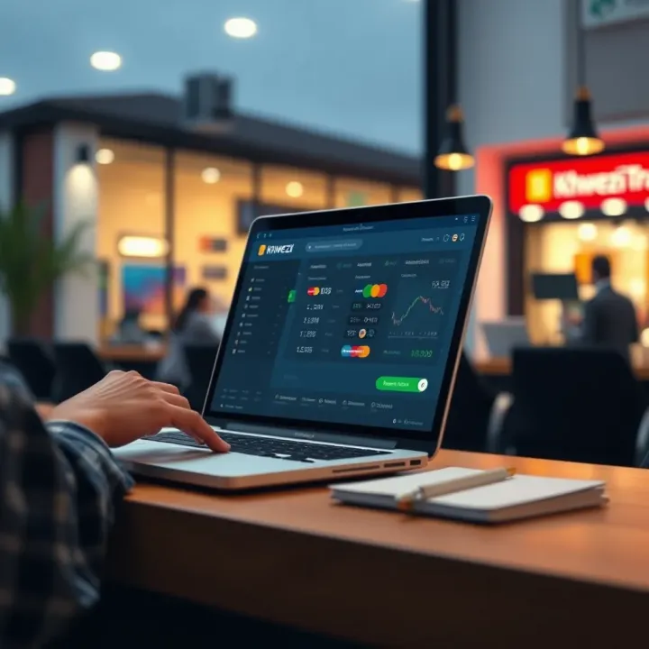 Visual representation of secure online payment options for funding a trading account
