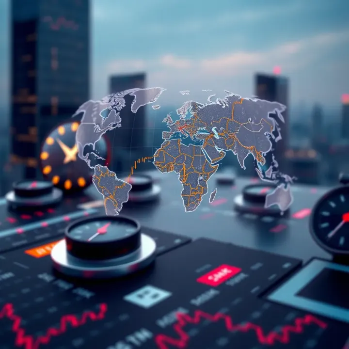 London Forex Session Trading Hours and Global Market Role World map highlighting London as a key forex trading hub with clock icons showing session hours