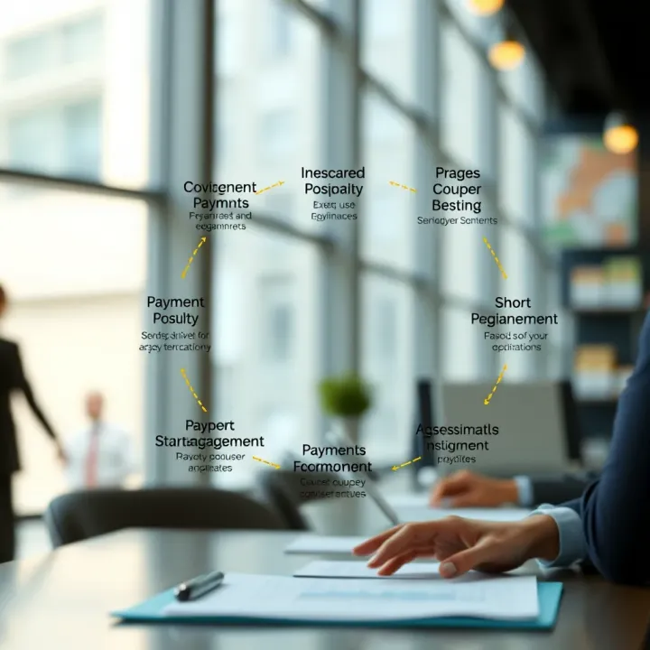 Diagram explaining causes and solutions for payments that are less than owed in business