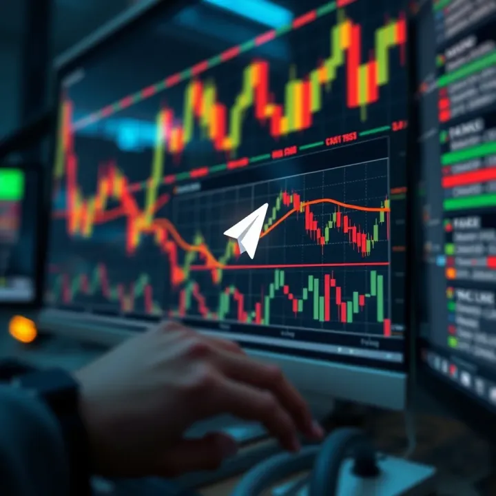 Risk Management and Technology in Forex Trading Abstract graphic illustrating risk management and technology integration in forex trading