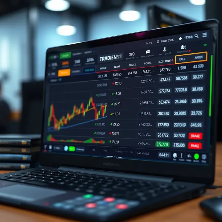 Illustration of trading options and tools available for South African traders on Pocket Option