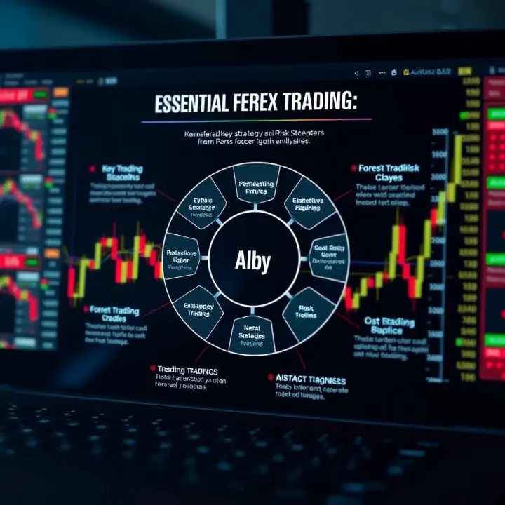 Essential Forex Trading Strategies and Risk Management Diagram illustrating key strategies and risk management techniques in forex trading