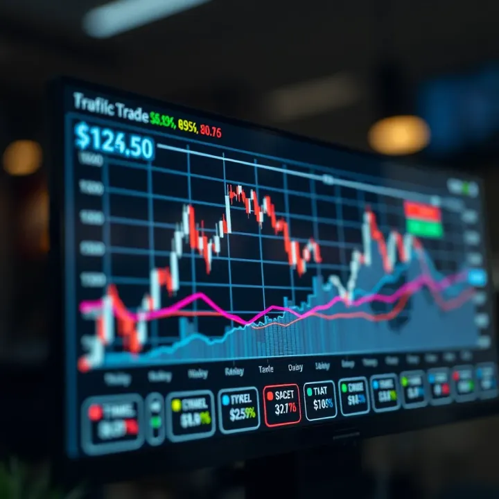 Graph showing the effect of algorithmic trading on financial market trends