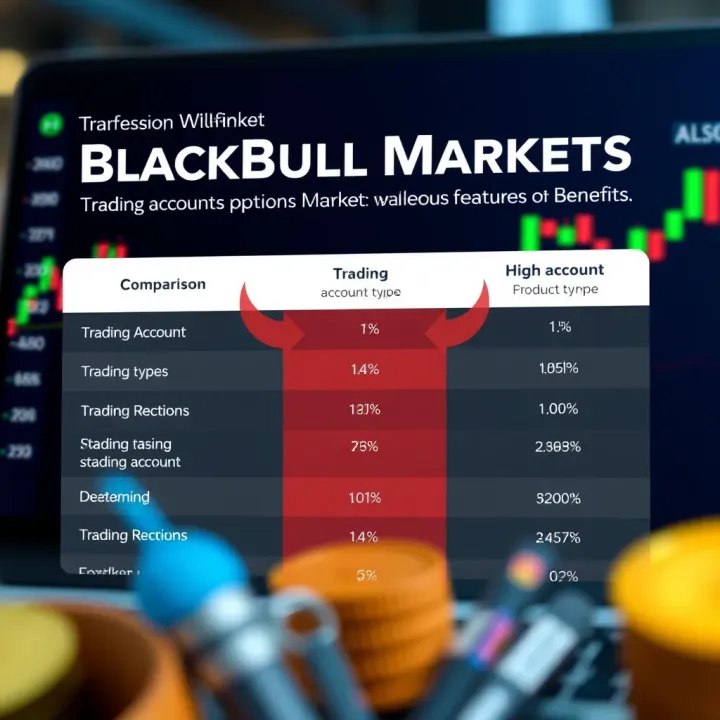 Comparison of different trading account types available on BlackBull Markets platform
