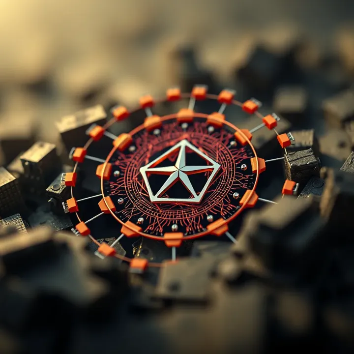 Visualization of Cardano's proof-of-stake mechanism highlighting energy-efficient consensus method
