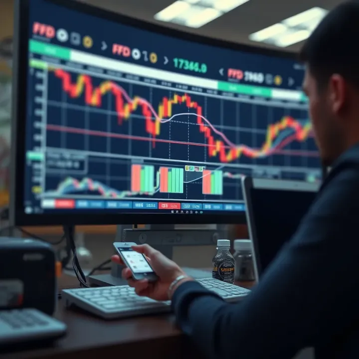 Illustration of risk management concepts and tools for trading CFDs responsibly