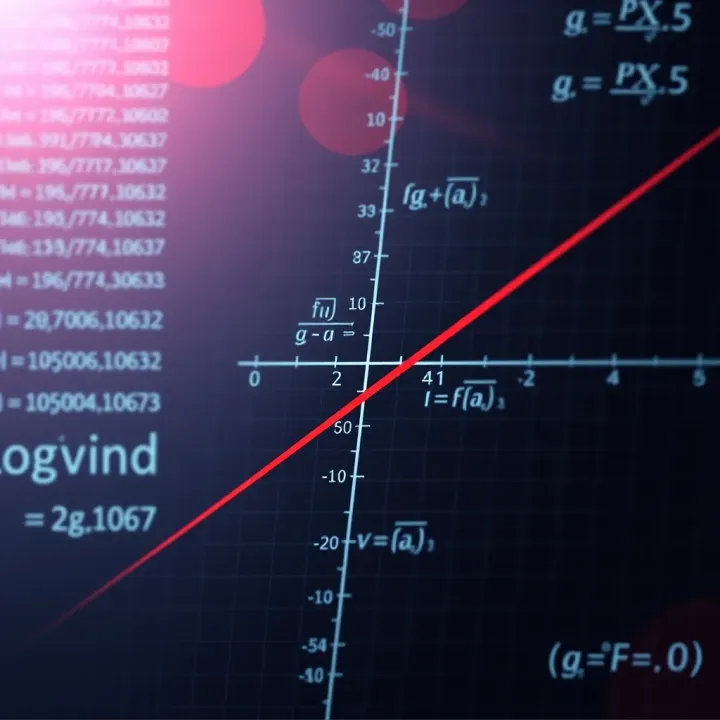 Graph showing the derivative of a logarithmic function with annotated mathematical expressions