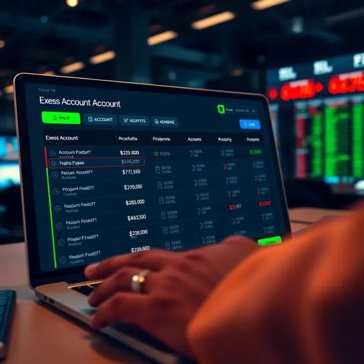 Illustration of trading platform interface showing account selection options tailored for Kenyan traders