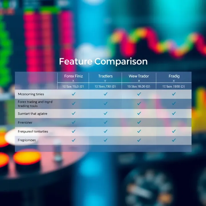 Comparison chart highlighting key features of Forex Finviz against other trading tools