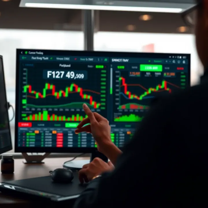 Dashboard displaying real-time forex trading signals and automated trade execution