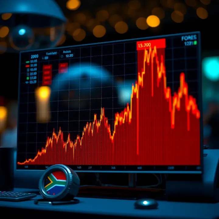 Forex Market Activity During London Session from South African Perspective Graph depicting forex market activity spikes during London session aligned with South African trading hours