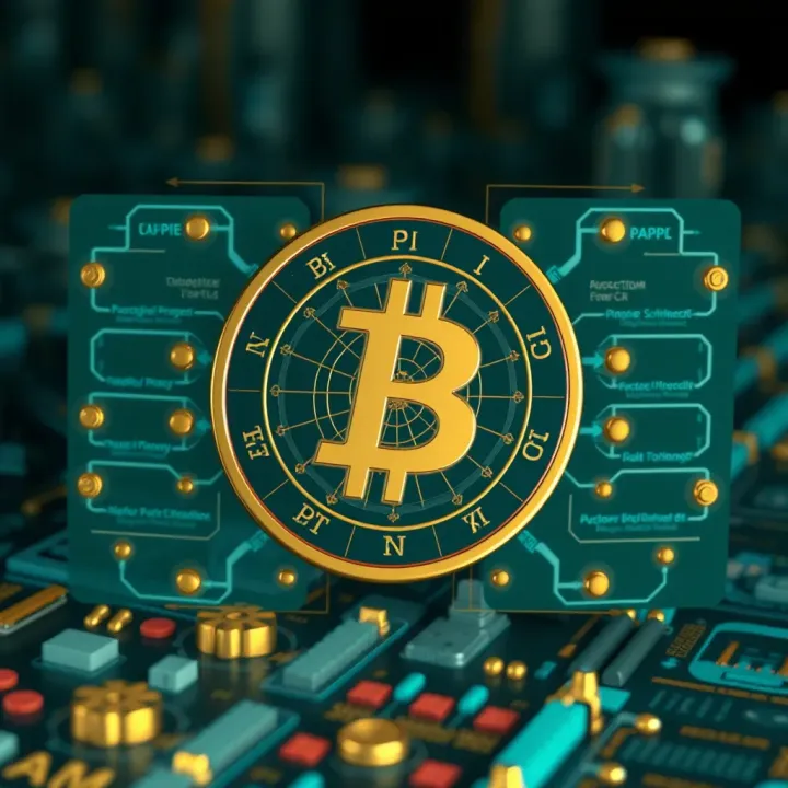 Technological Foundations and Architecture of Pi Coin Diagram illustrating the underlying technology and framework of Pi Coin cryptocurrency