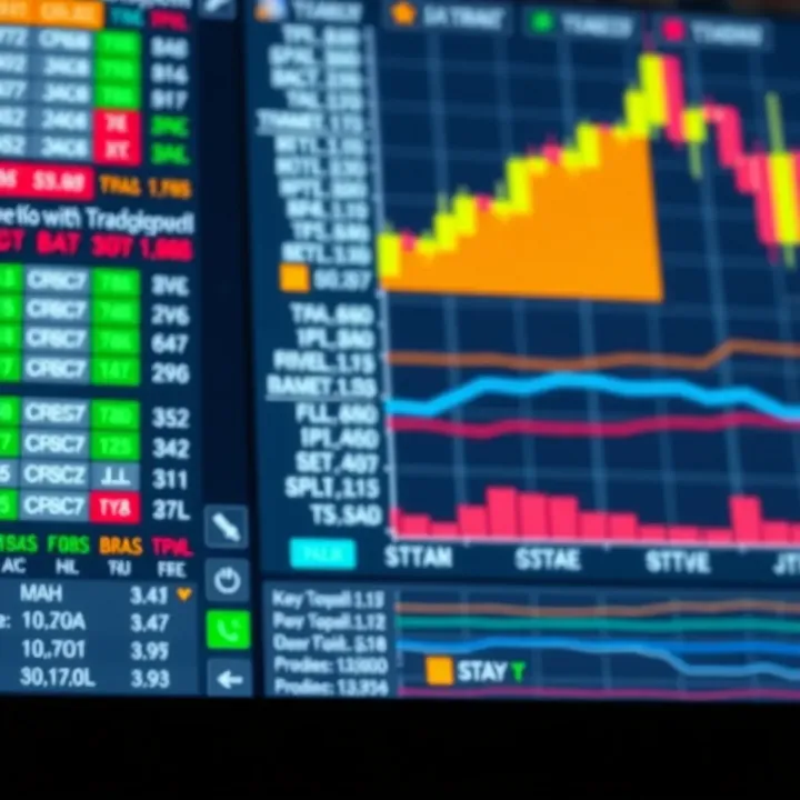 Chart displaying key trading tools and security features on a trading platform