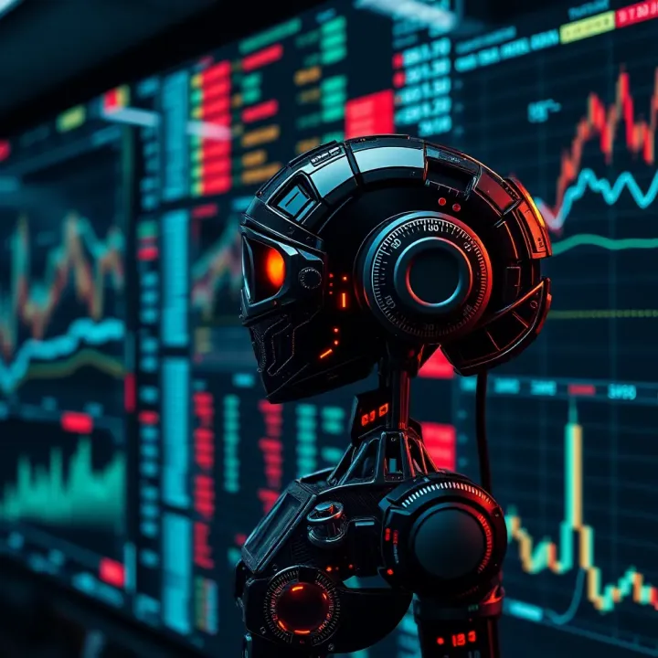Visual representation of algorithm-driven stock trading strategies integrating market data