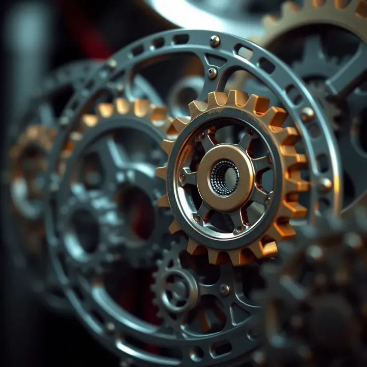 Illustration showing interconnected gears representing collaboration and innovation in scope markets within South African industries
