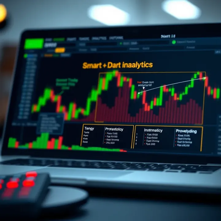 Diagram illustrating the integration of technology and data analytics in smart trading strategies