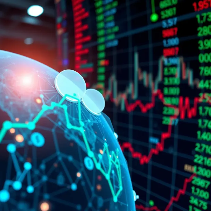 Global network of currency exchange rates and financial data connections