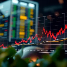 Graph illustrating fluctuations in the Volatility 100 Index over time with market trend lines